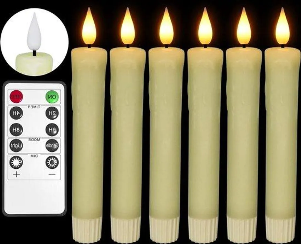 Bougies de Noël électriques : oubliez les coulures de cire - Set de 6