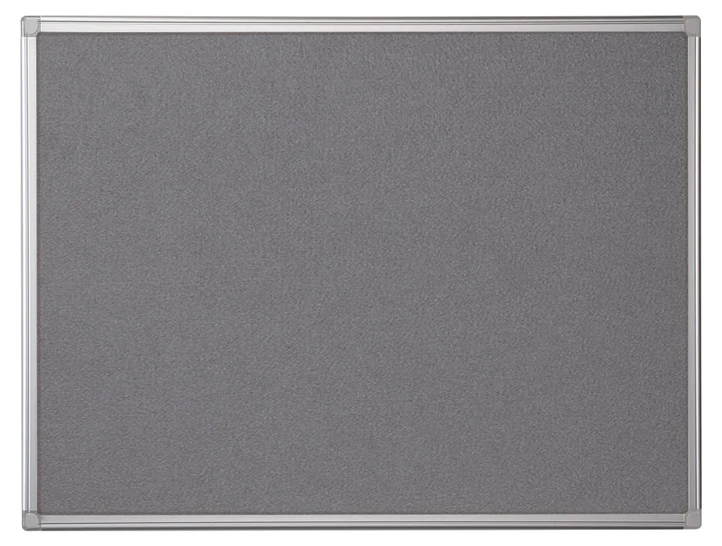 Tableau d'affichage mural gris 60x45 cm avec cadre aluminium Maya