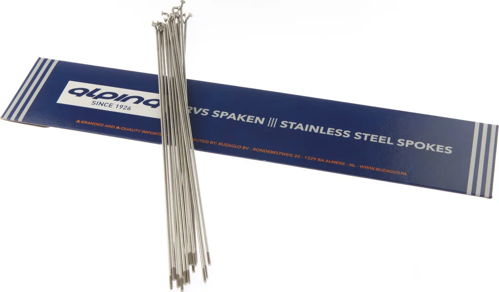 Set 18 Raggi Alpina 290mm Acciaio Inox - Ideali per E-Bike e Trekking