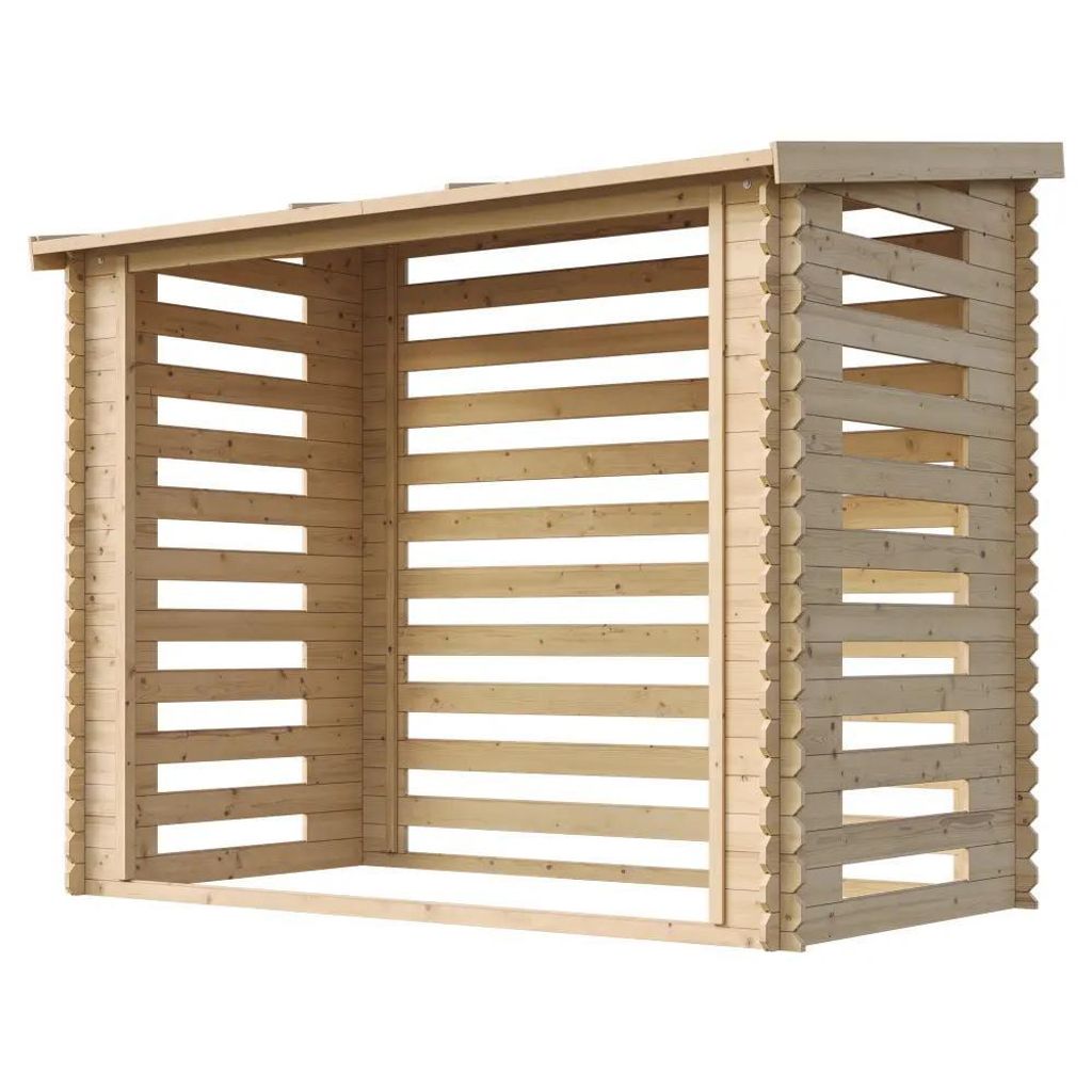 Bois Etagère à bois de chauffage - 4,3 m3 - L146xL232xH199 Image du produit 