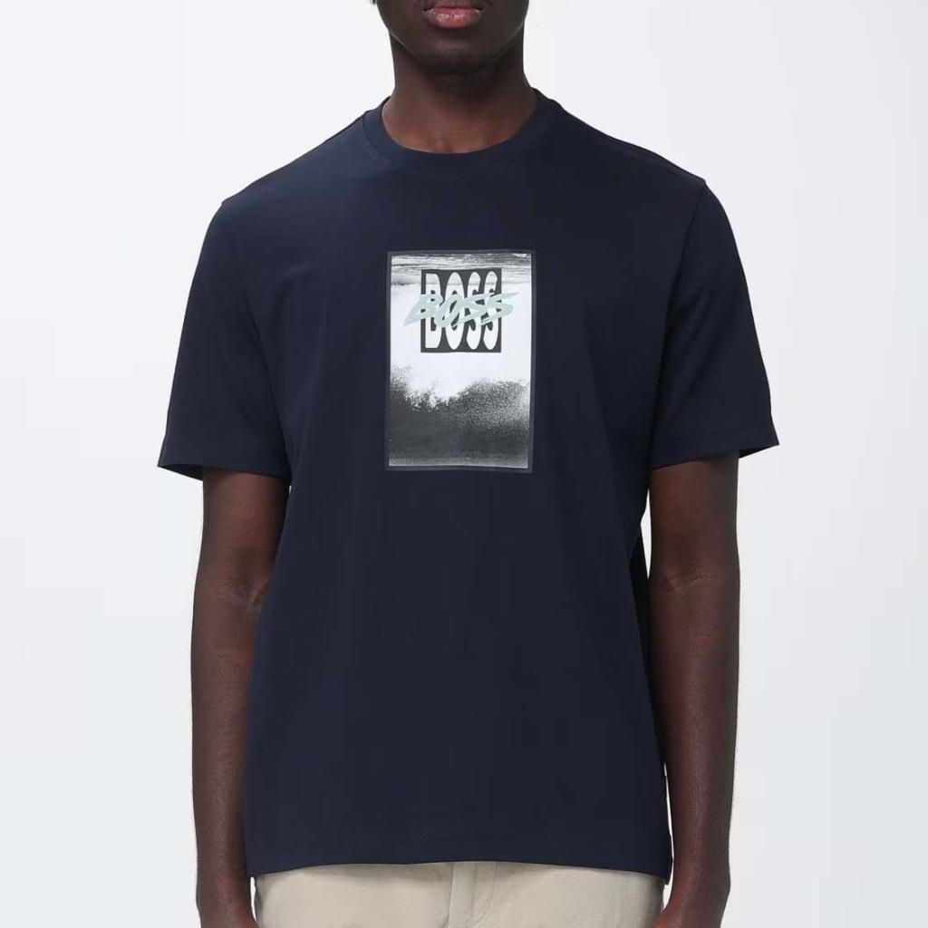 T-shirt  Del Marchio Boss Del Modello Te_dj Blu Immagine del prodotto 