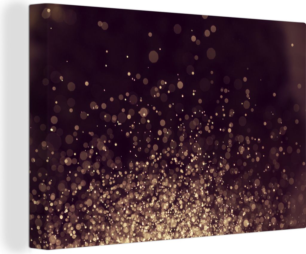 OneMillionCanvasses - Leinwandbilder - 140x90 cm, Abstrakt - Glitzer - Licht - Design, Wandbilder Kunstdruck Wanddekoration - Foto auf Leinwand -...