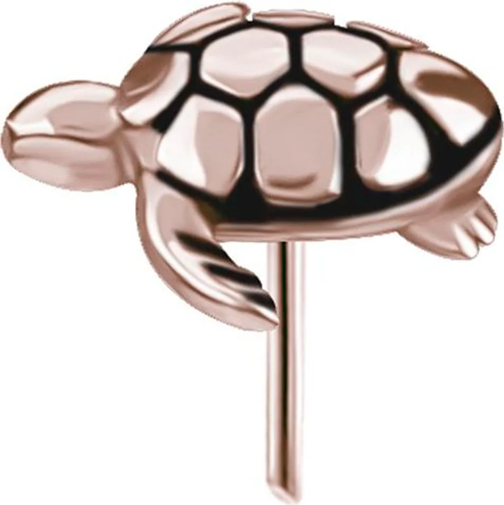 Écrou décoratif Tortue PI-033 or rose - Finition luxe pour assemblage - 2