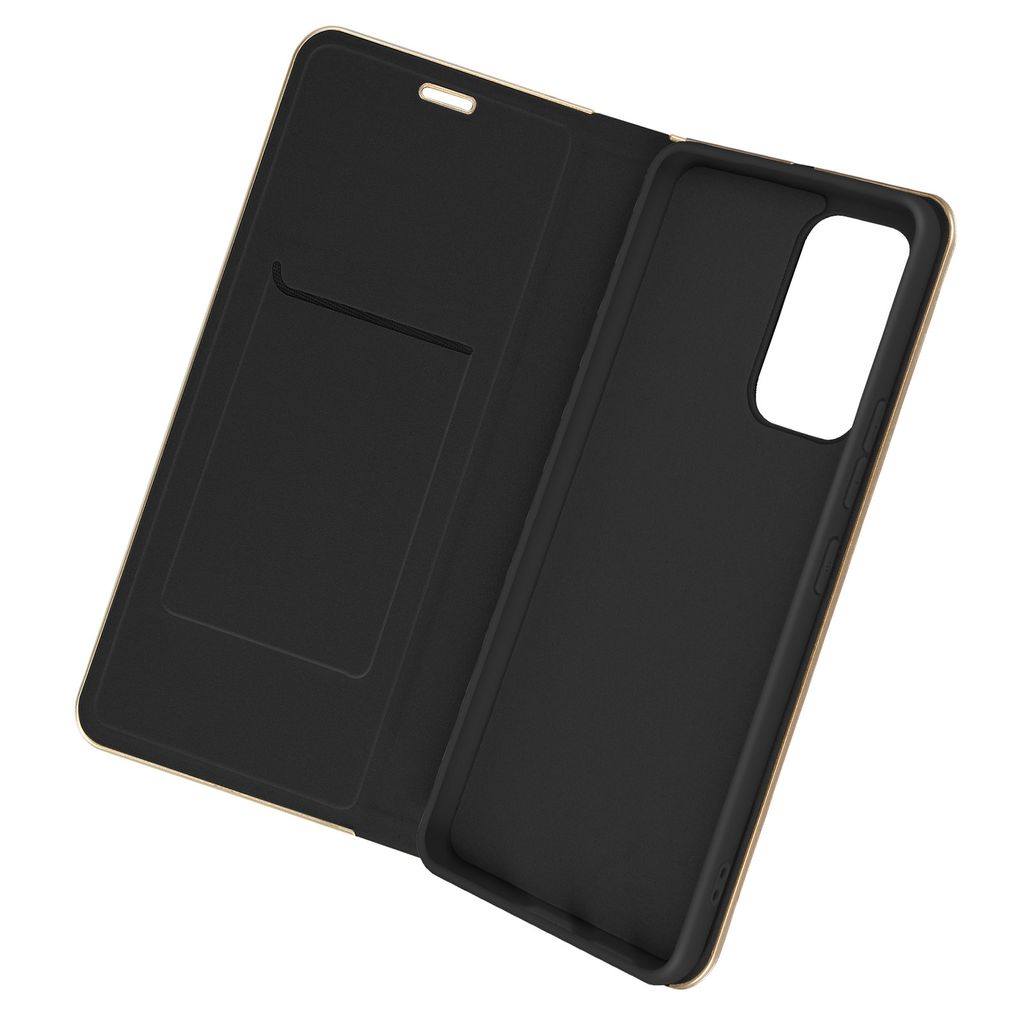 Samsung Galaxy A53 5G Luna Book Gold Klappetui mit Kartenfach, Forcell – Schwarz