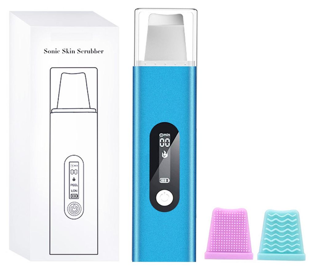 Bestauty Ultraschall-Gesichtsreinigungsspatel mit Wärmefunktion zur Entfernung von Mitessern, Akne, Hornhaut und Make-up. 3 Modi, 500 mAh Akku, US...