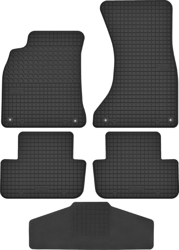 Gummimatten passend für Audi A4 B8 mit Tunnelabdeckung