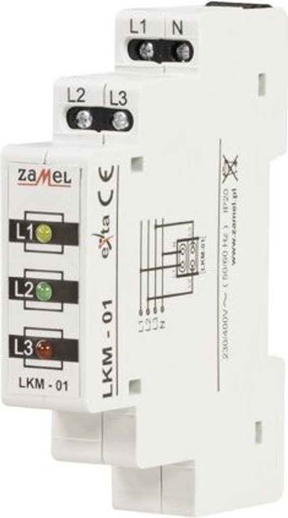Modulleuchte rot/grün/gelb 230-400V AC LKM-01-40 EXT10000039