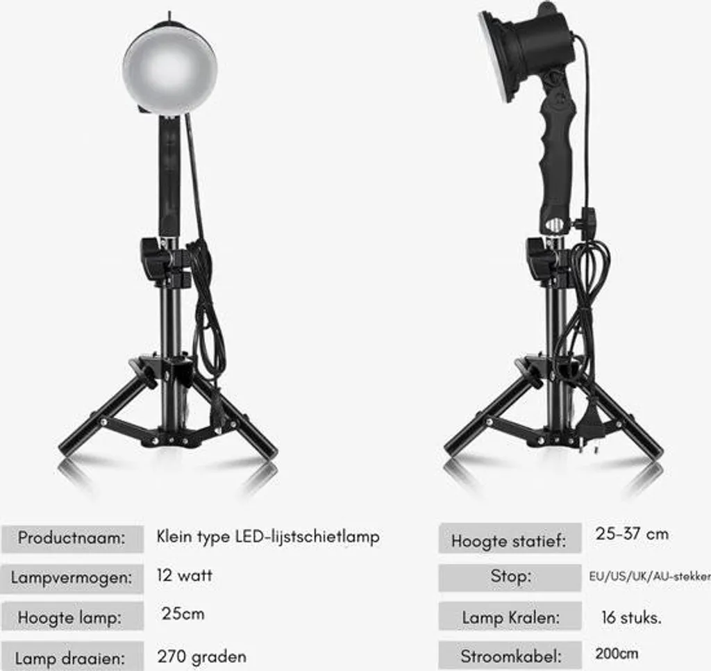 Éclairage Studio Photo de Table : Lampe LED pivotante pour Vente en Ligne x2 - 2