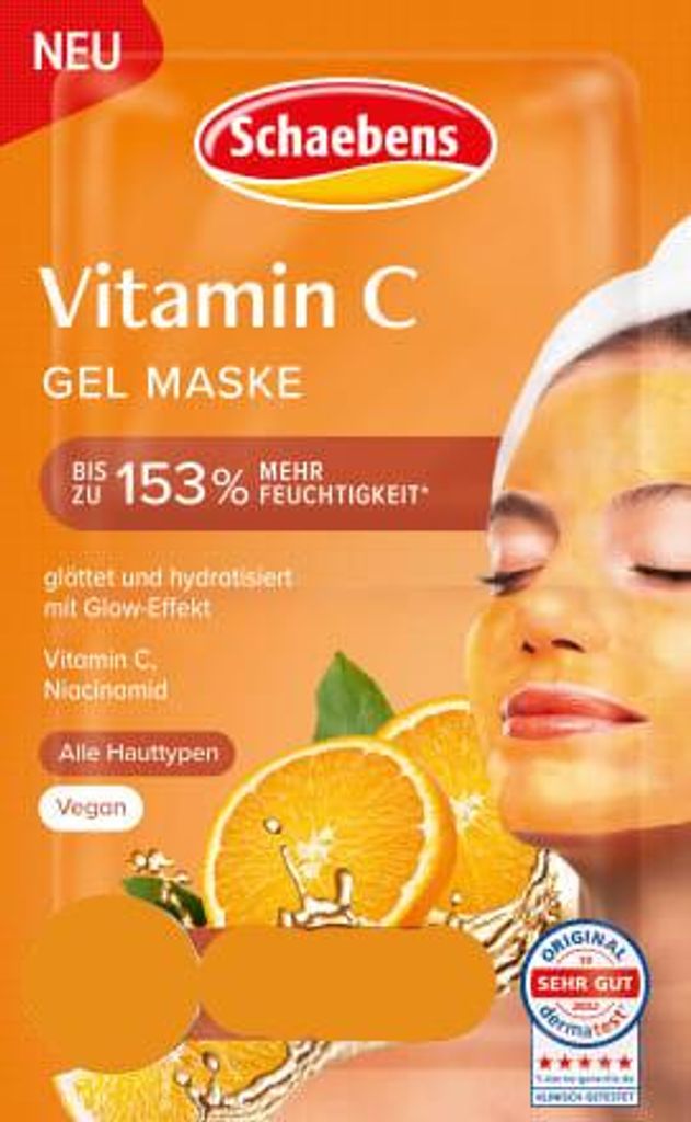 Schaebens Vitamin C Gel Maske Inhalt 2 x 5 ml Produktbild 