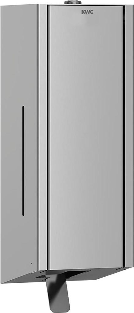 KWC AR Schaumseifenspender, EXOS, Edelstahl, AP, 120x326x120 mm, Front ESG schwarz