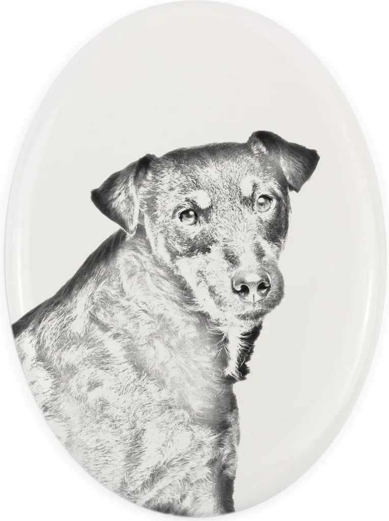 Targa Commemorativa per Cani Jagdterrier: Stampa Art-Dog Professionale