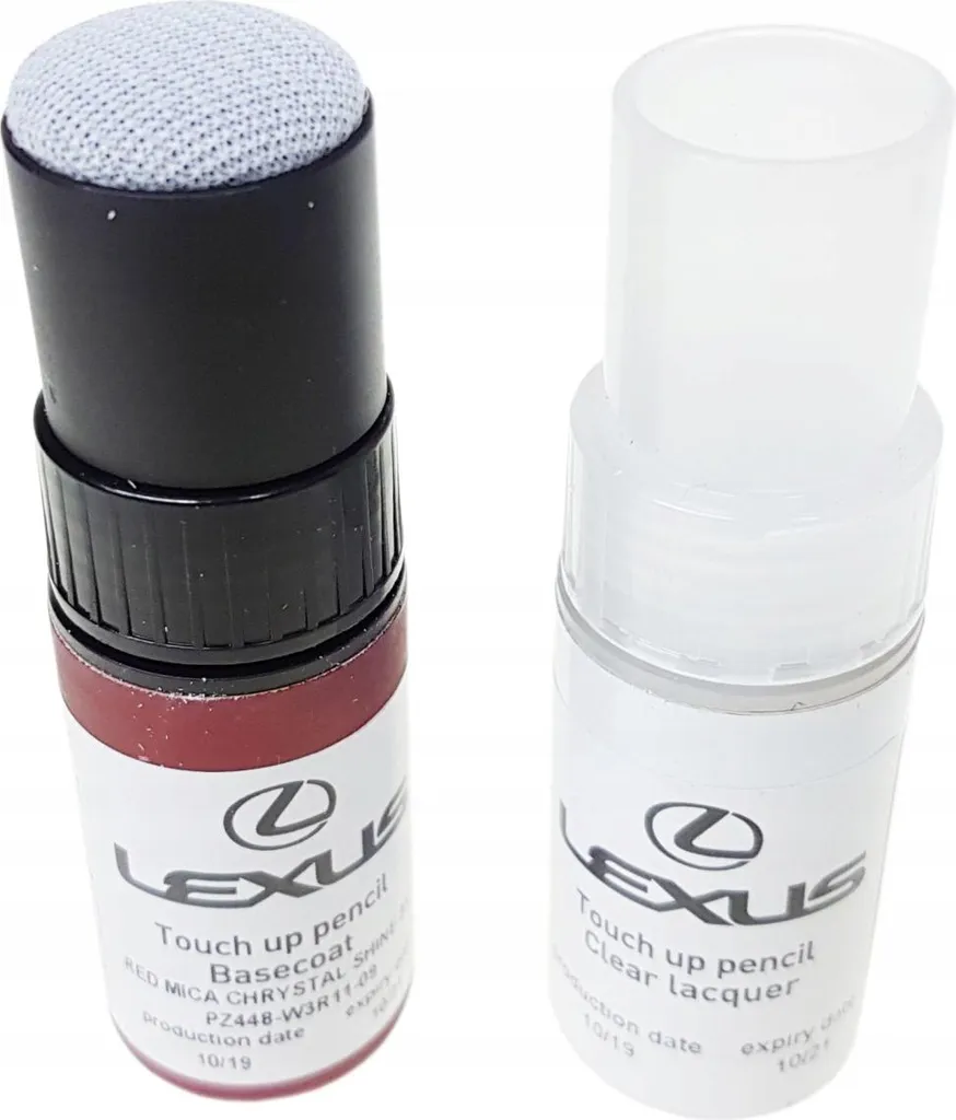 Efface rayure Toyota 3R1 stylo retouche peinture rouge d'origine