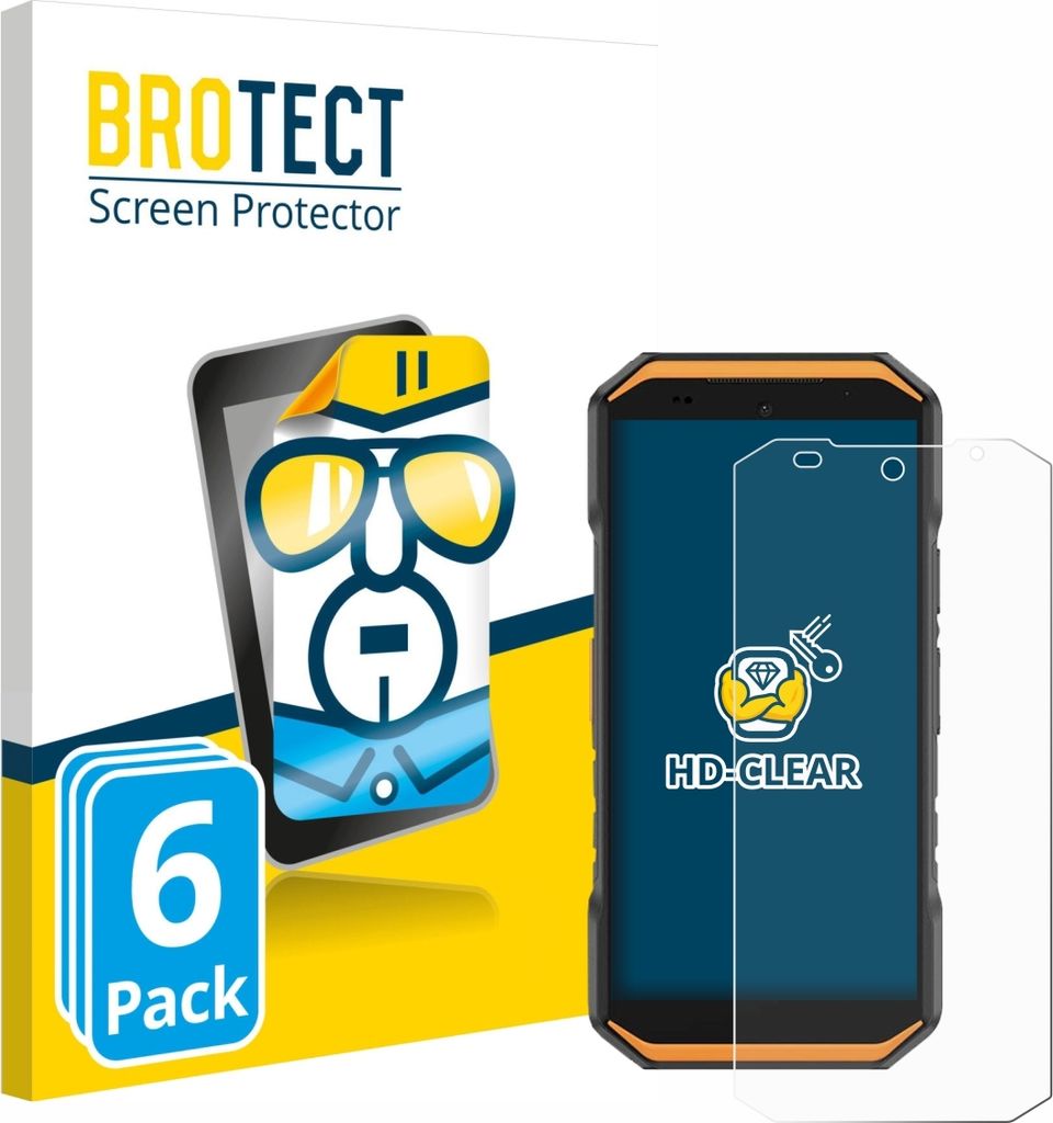 6x Für Ulefone Armor X32 Schutzfolie BROTECT Displayschutz Display Schutz Folie Klar Transparent