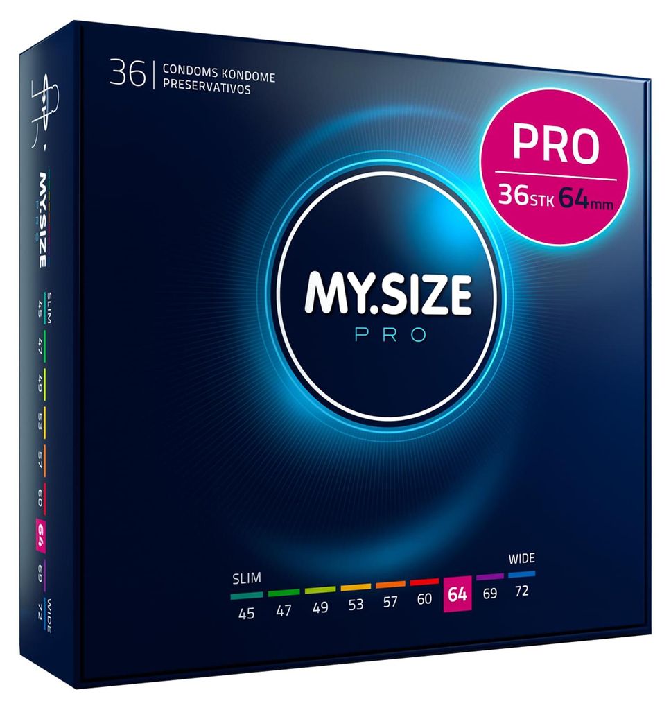 Kondómy MY.SIZE Pro 64 mm - 36 kusov Obrázok produktu 