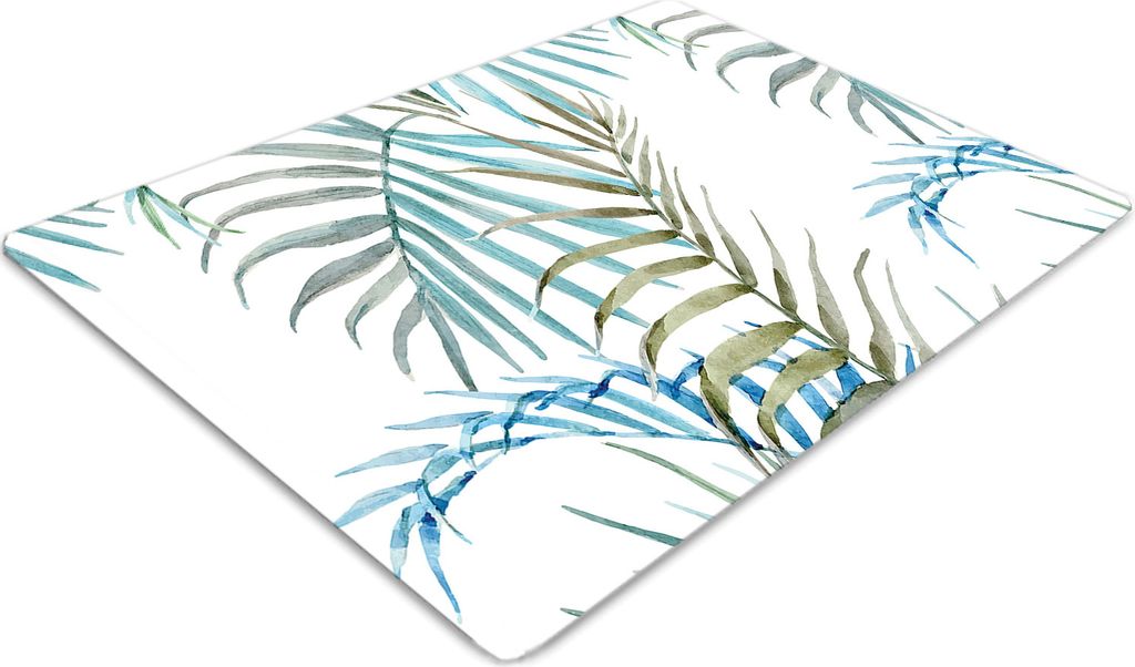 Stuhlunterlage Bürostuhlunterlage 120 cm x 90 cm Bodenmatte Bürostuhlunterlage - Tropische Blätter