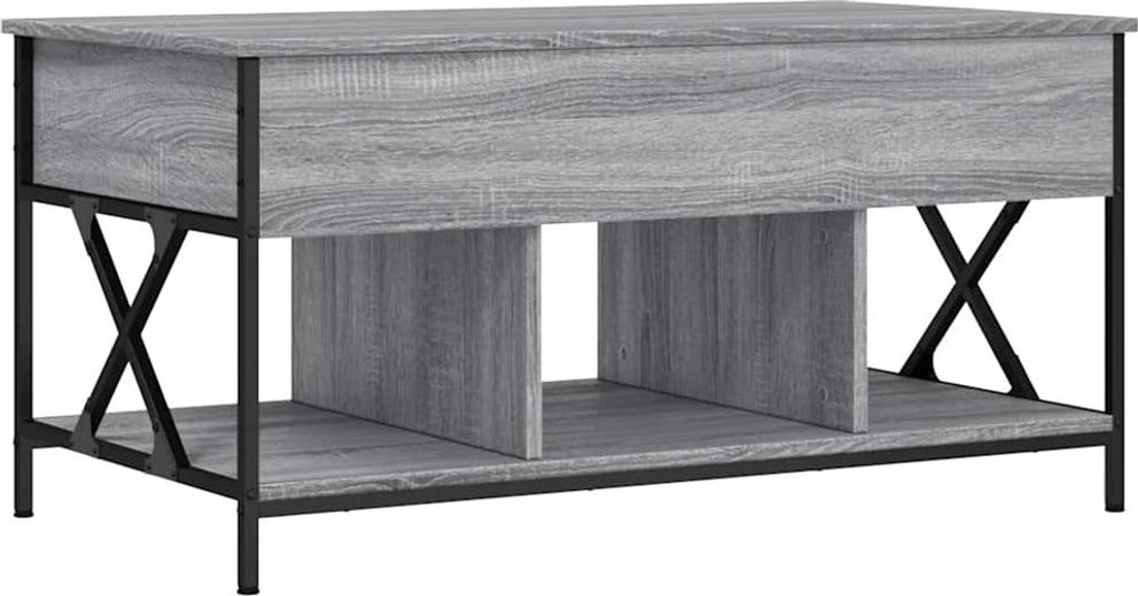 vidaXL Couchtisch Grau Sonoma 100x55x50 cm Holzwerkstoff Produktbild 