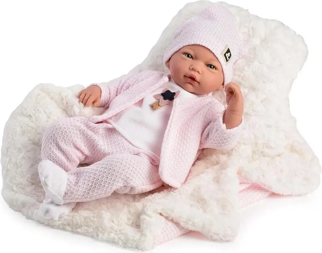 Poupée Guca Lucia Multicolore : Design Sans Cheveux et Vinyle Souple