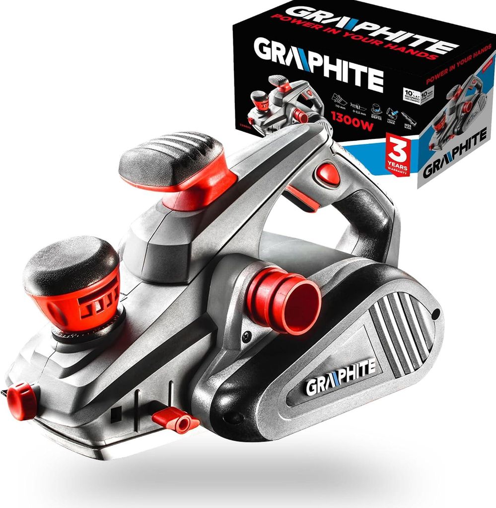 GRAPHITE Elektrohobel 1300 Watt - Hobelbreite 110 mm, Produktbild 