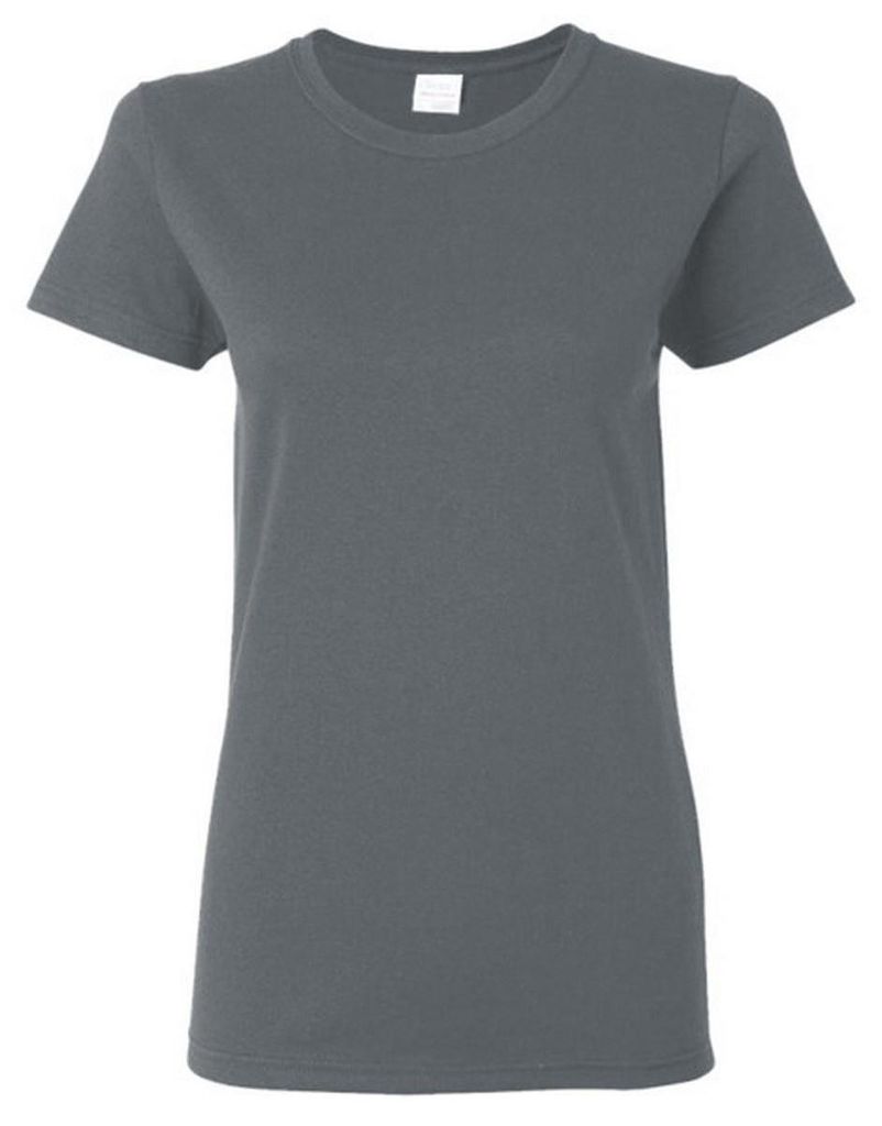 Gildan Damen T-Shirt, enganliegend FK393 (S) (Dunkel meliert)