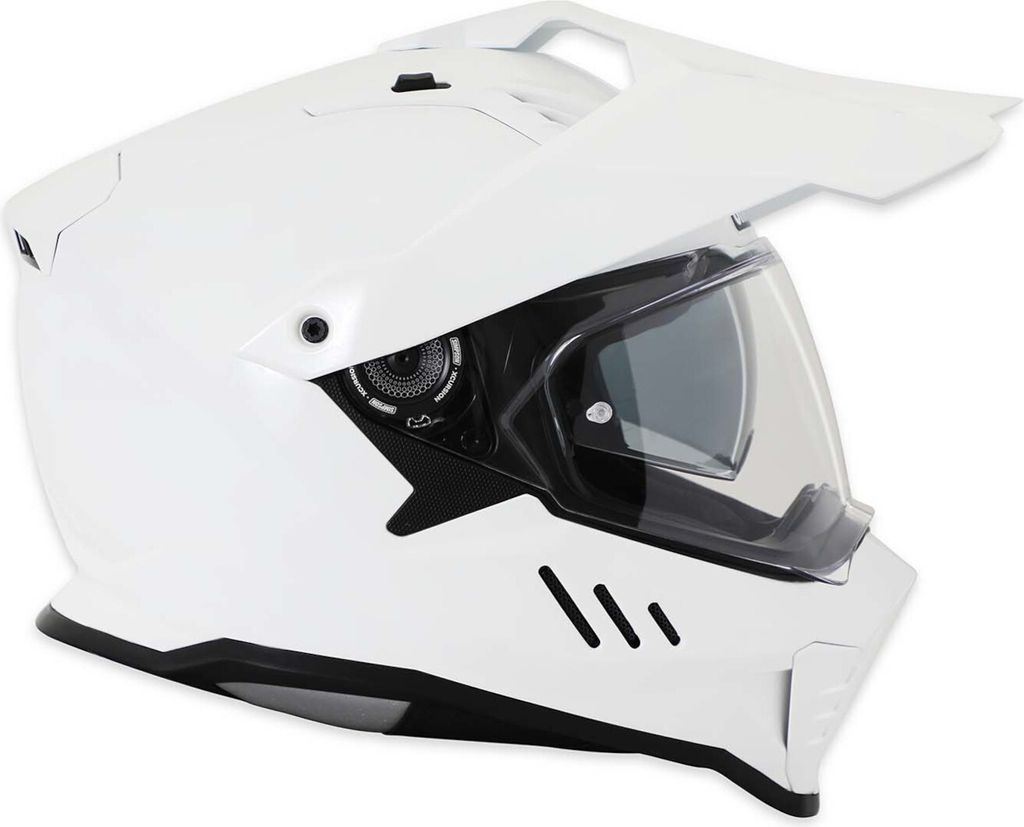 Simpson Xcursion Solid Motocross Helm, weiß, XL (62)