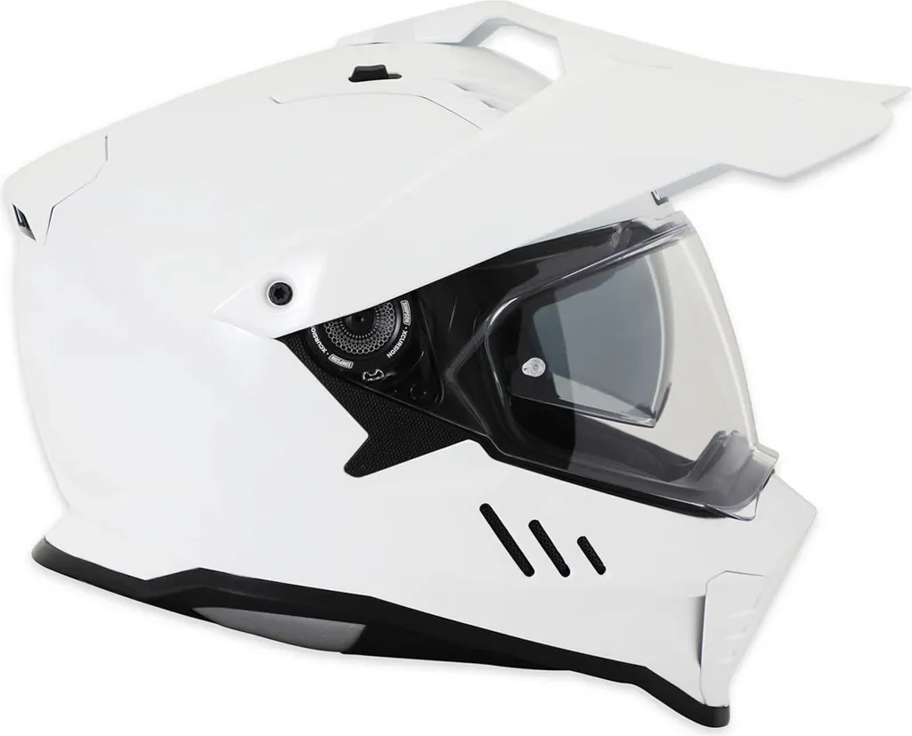 Casque moto cross Simpson Xcursion blanc XL avec ventilation active
