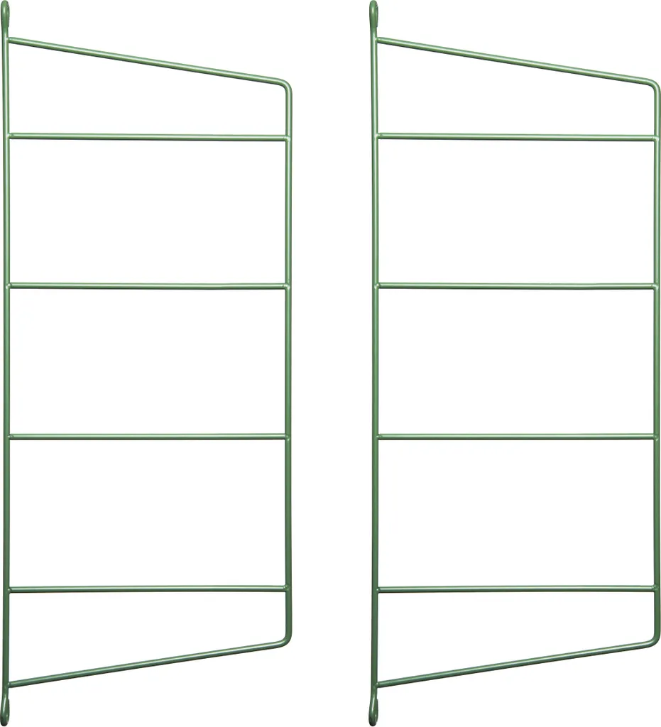 Supporto Parete TEGEL Verde per Mensole Sospese - Set 2 pz 4 Stadi