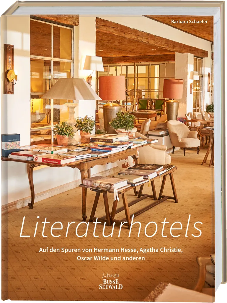 Album Literaturhotels relié avec photos des lieux d'Agatha Christie