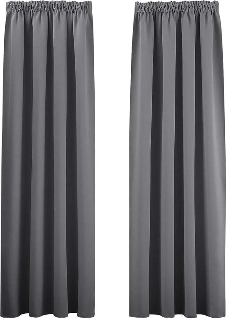 Store de Chambre Occultant pour Sommeil Profond Gris 140x200 cm en Lot 2