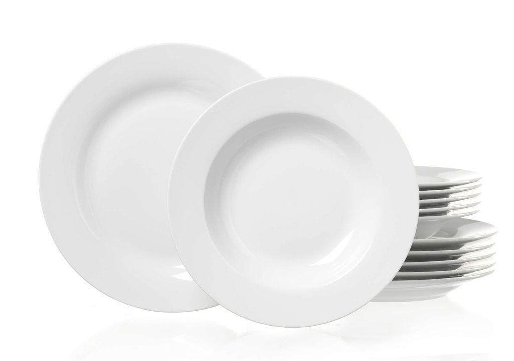 Ritzenhoff & Breker Bianco Tafelset, Tafelservice, Weiß, Porzellan, 12-tlg.