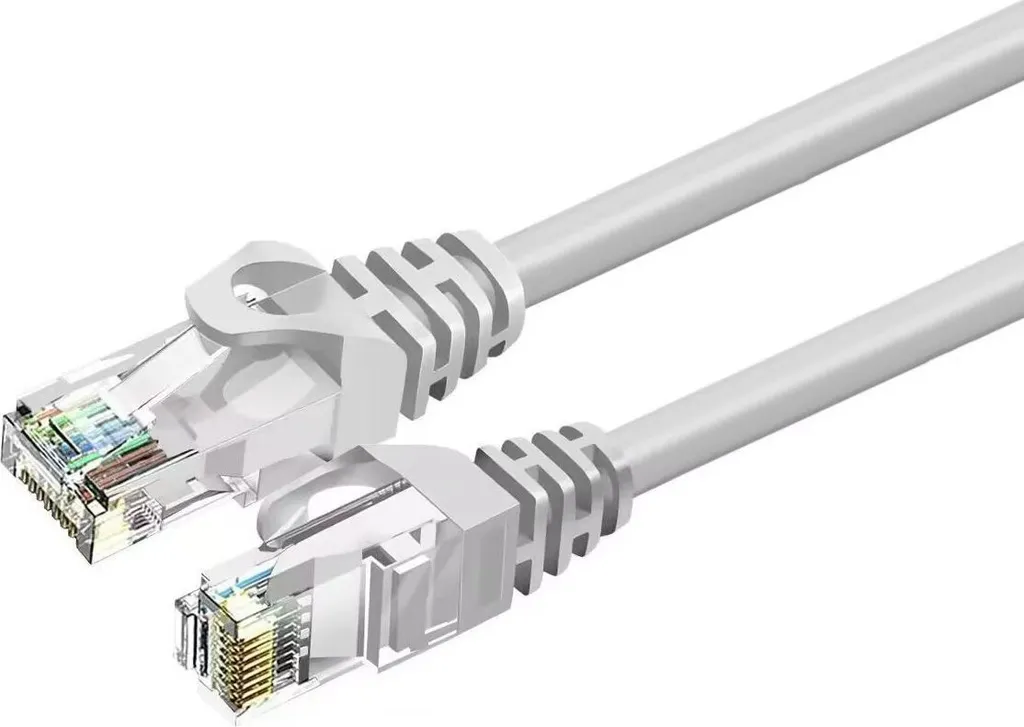 ZOY Cavo di rete Ethernet Cat. 6a UTP CCA grigio 2m RJ45 rete veloce e stabile - ideale per il gioco, lo streaming e la grande