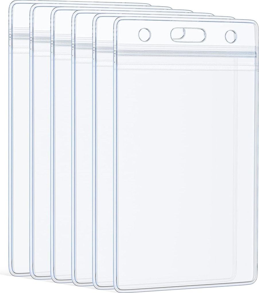 Ausweishülle Vertikaler ID-Ausweishüllen, wasserdicht, Kartenhülle, strapazierfähige Kartenschutztasche mit wiederverschließbarem Reißverschl...