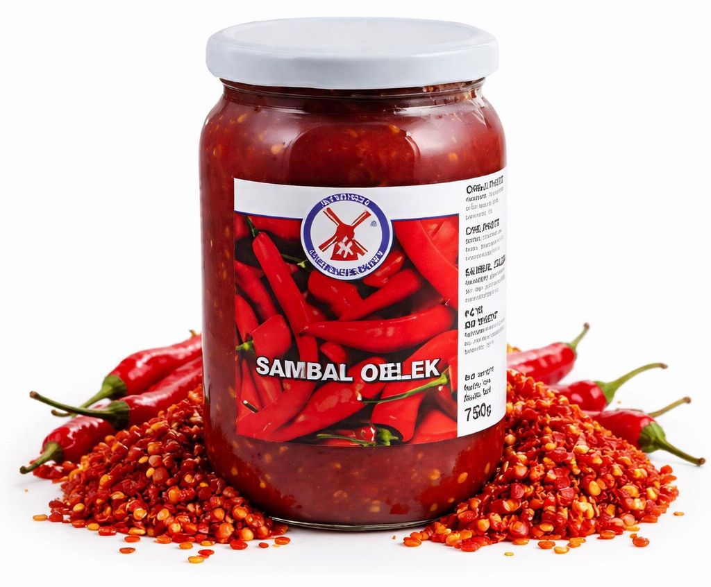 Sambal Oelek SCHARF Chili Paste 750g - 3 Gläser Produktbild 