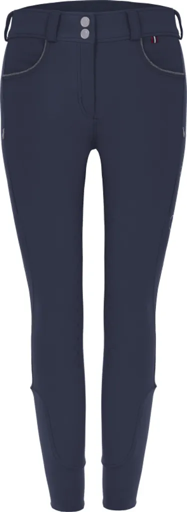 Pantalon équitation femme Cavallo CAT GRIP navy pour concours et entraînement