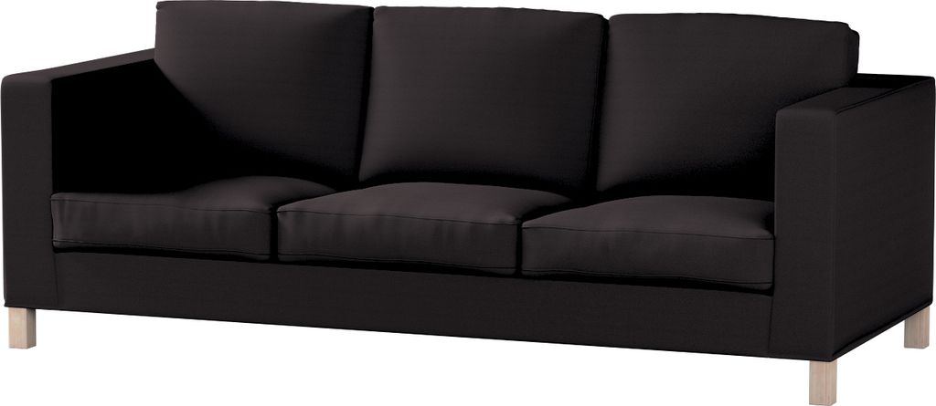 Dekoria Bezug für Karlanda 3-Sitzer Sofa nicht ausklappbar, kurz, anthrazit, Bezug für Karlanda 3-Sitzer, kurz