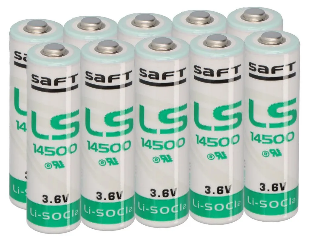 Batterie Lithium 3.6V Saft LS14500 AA Anti-Panne Pile Alarme Sans Fil x10