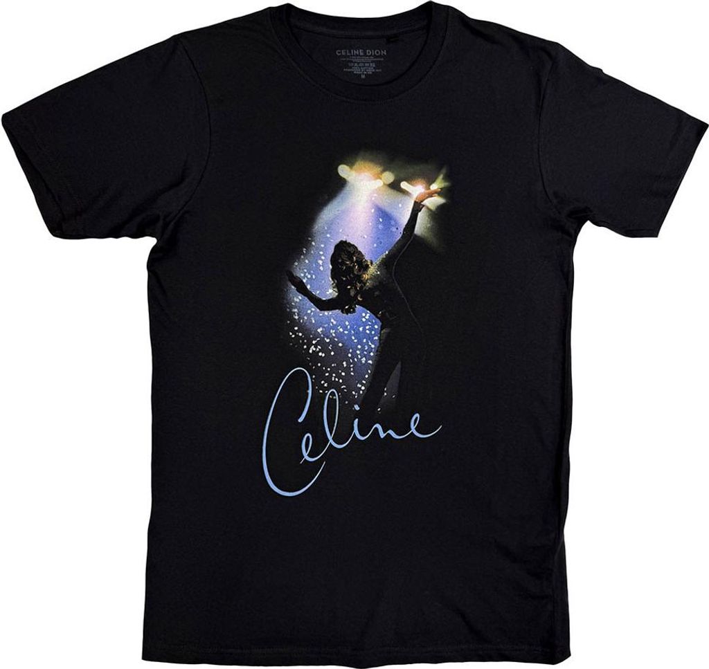 Celine Dion - T-Shirt für Herren/Damen Uni RO15099 (XXL) (Schwarz)