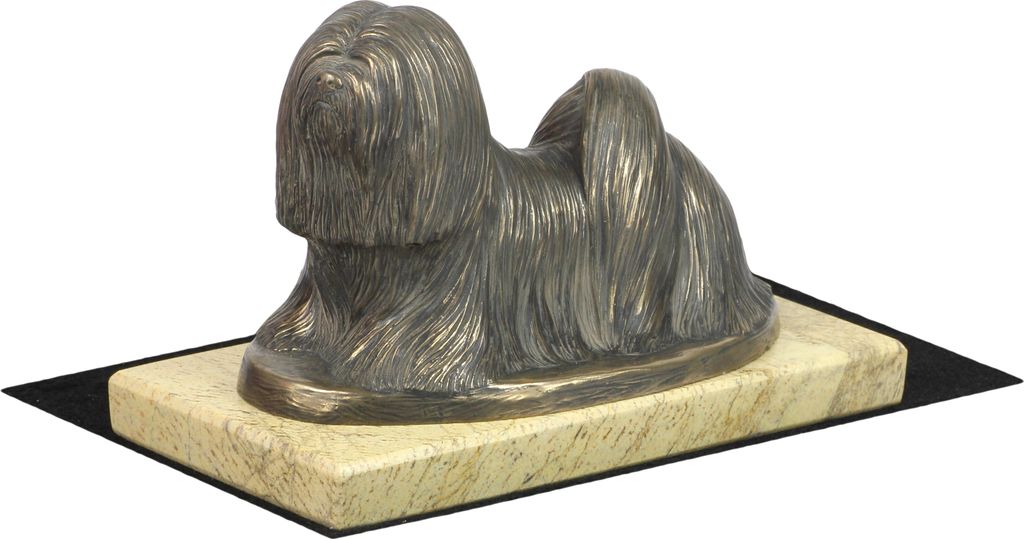 Lhasa Apso, Lhasaterrier, Löwenhund - Hundestatue, Hundesilhouettefigur, Trophäe für die Hundeausstellung der Marke Art-Dog