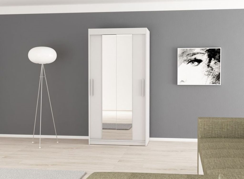 MINIO Kleiderschränke TOKYO 1 120 cm Weiße / Sonoma