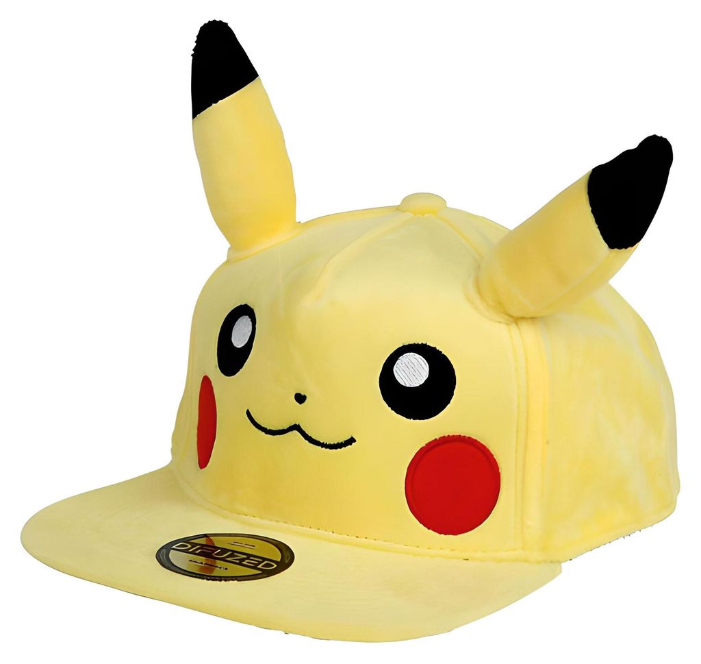 DIFUZED Pokémon Snapback Cap – Stylische Pikachu-Mütze mit Produktbild 