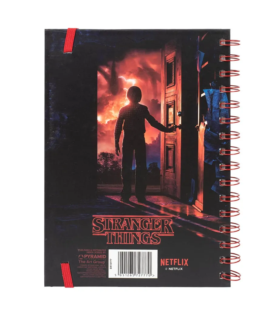 Cahier à spirales Stranger Things A5 avec couverture 3D Mind Flayer noir