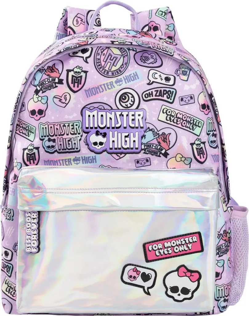 Monster High - Zaino, design olografico NS8476 (taglia unica) (Viola/Argento)
