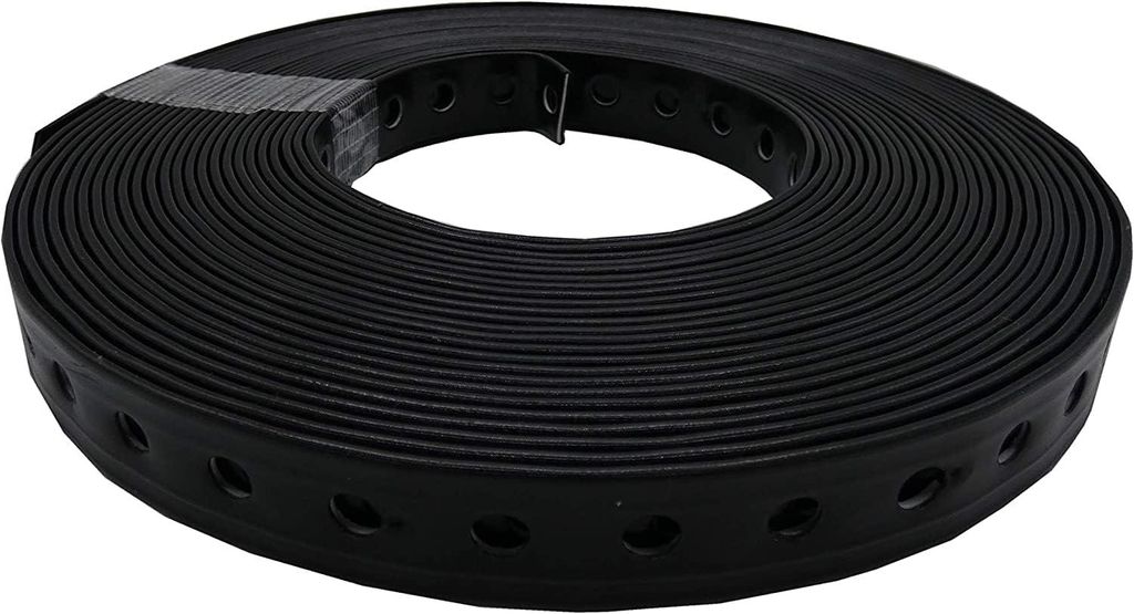 Montagelochband 19 mm (schwarz) – kunststoffummantelt – Produktbild 