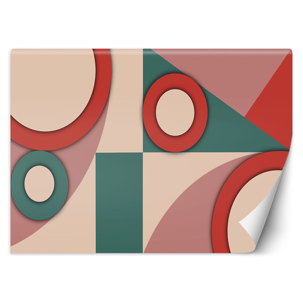 Geometrische Abstrakt für Kinder FOTOTAPETE 350x245 cm VLIES Tapete Wandtapete Wandbilder Wanddekoration Design Wohnzimmer Schlafzimmer Flur Büro...