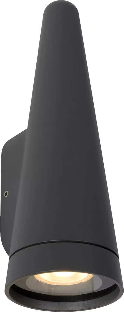 Applique de façade anthracite en aluminium avec éclairage haut bas - 3