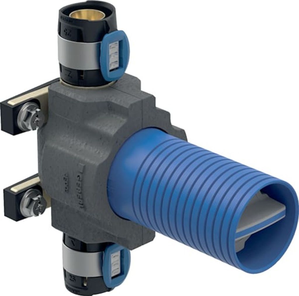 Geberit FlowFit UP-Kugelhahn mit Befestigung SiBr d16 PN=10bar