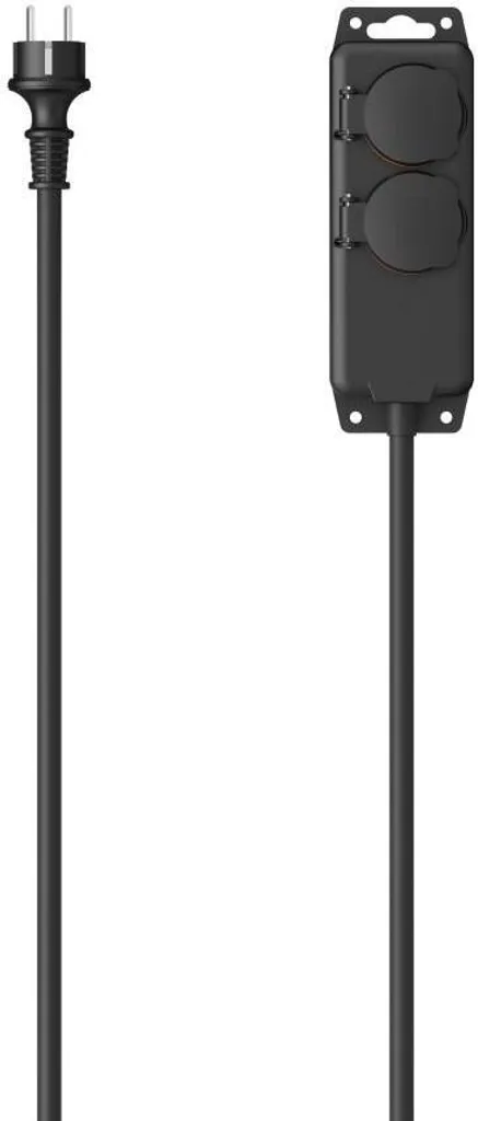 Ciabatta Elettrica 2 Posti Hama 223061 - Compatta e Sicura 2m