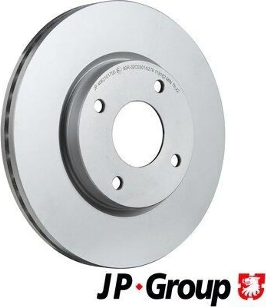 Paire de disques de frein avant JP GROUP 4063101700 Nissan Cube Z12
