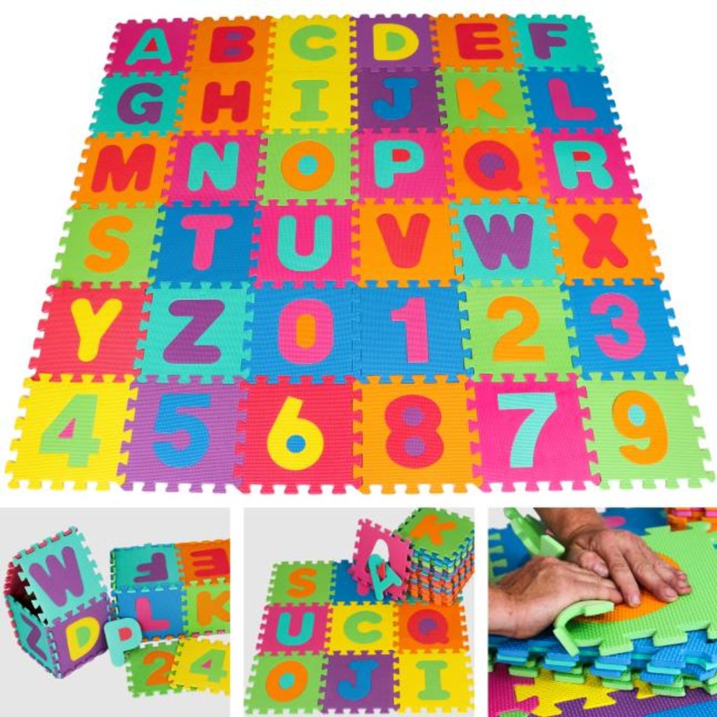 Puzzlematte Schaumstoff Spielmatte 86tlg Spielteppich Kinder Teppich Unterlage 