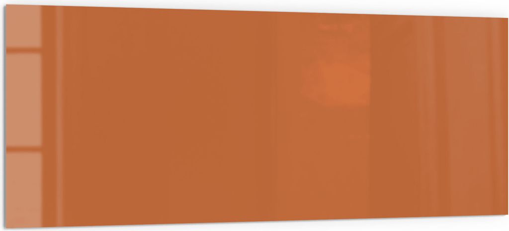 DEQORI Küchenrückwand Glas 125x50 cm 'Terrakotta' Spritzschutz Bad Rückwand Küche