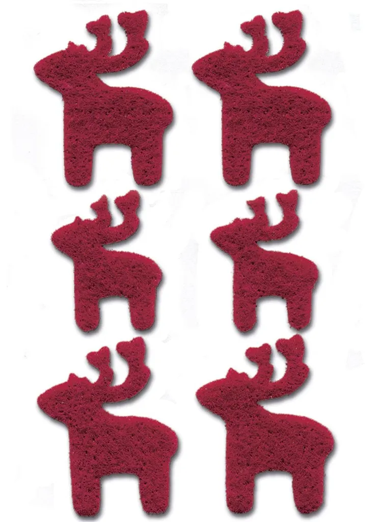 Décoration de Noël : Stickers Élans feutre Herma 6548 pour cadeaux et DIY